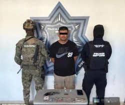Detiene SSPM a sujeto armado y con narcóticos en la colonia Tepeyac