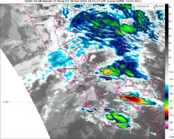 Mantienen alerta en el sur de Sonora por pronóstico de lluvias fuertes durante la tarde